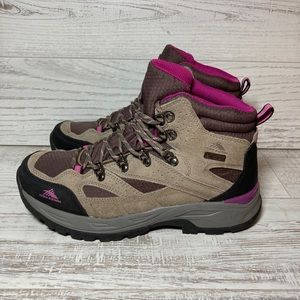 High Sierra Trekker Womens Waterproof Hiking Boots Leather & Suede Sz 10 Worn 1X